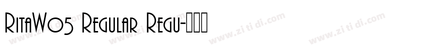 RitaW05 Regular Regu字体转换